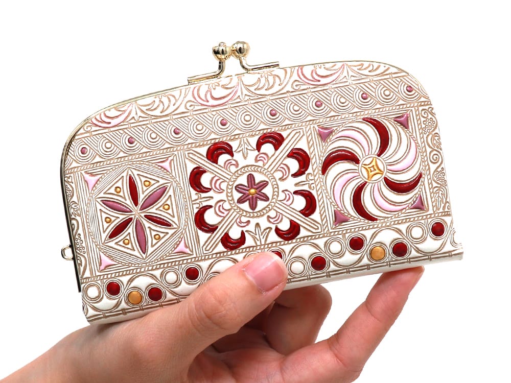 KINSHA - Persia Tiles (Pink) GAMAGUCHI Small Clasp Purse