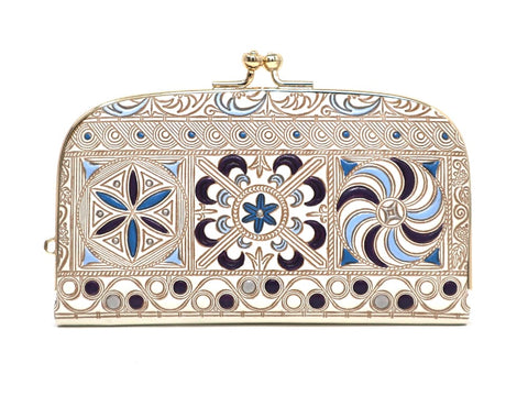 KINSHA - Persia Tiles (Purple) GAMAGUCHI Small Clasp Purse