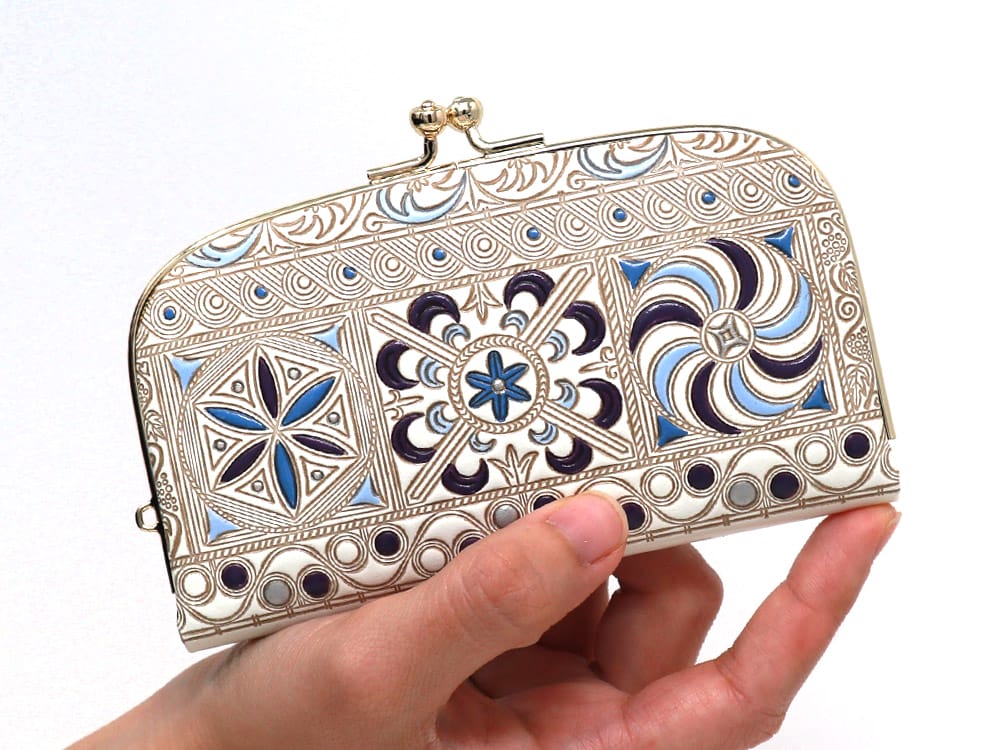 KINSHA - Persia Tiles (Purple) GAMAGUCHI Small Clasp Purse