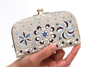 KINSHA - Persia Tiles (Purple) GAMAGUCHI Small Clasp Purse