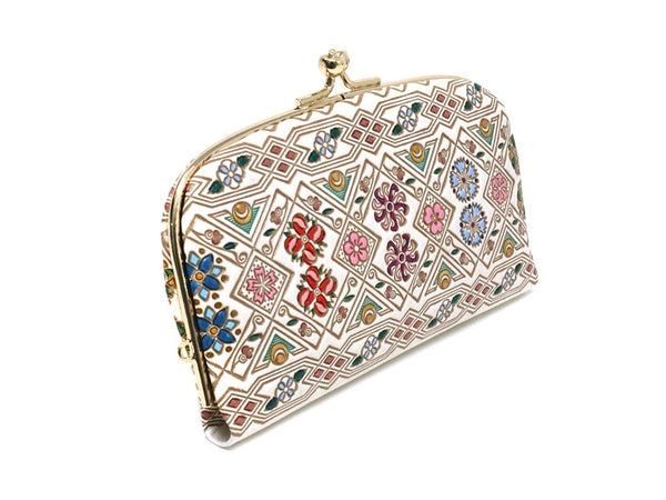 HANABISHI - Traditional Flower Patterns GAMAGUCHI Small Clasp Purse