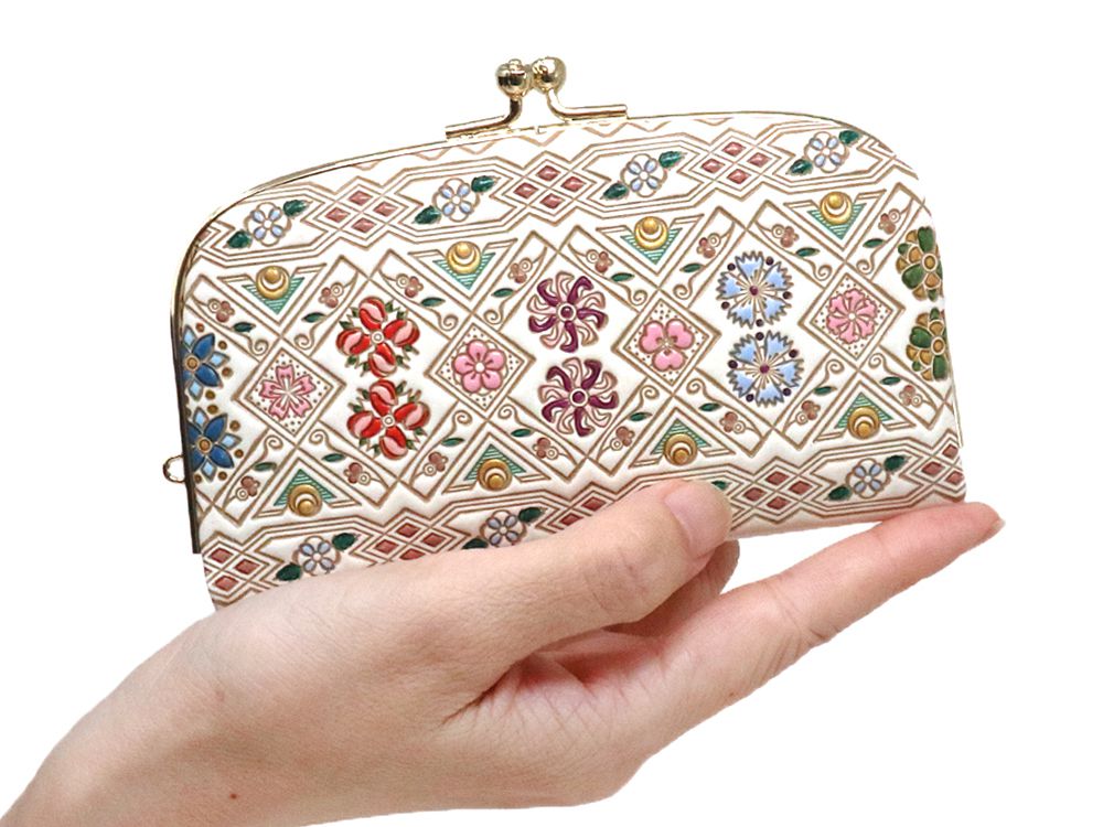 HANABISHI - Traditional Flower Patterns GAMAGUCHI Small Clasp Purse