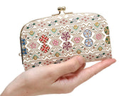 HANABISHI - Traditional Flower Patterns GAMAGUCHI Small Clasp Purse