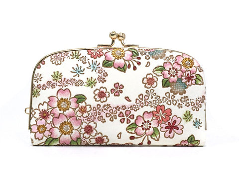 Dancing Cherry Blossoms GAMAGUCHI Small Clasp Purse