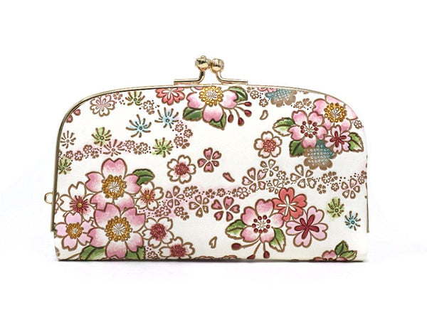 Dancing Cherry Blossoms GAMAGUCHI Small Clasp Purse