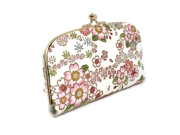 Dancing Cherry Blossoms GAMAGUCHI Small Clasp Purse