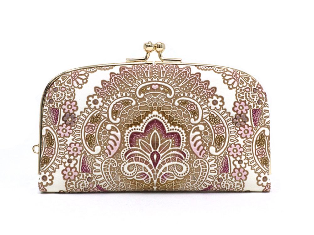 Antique Lace (Pink) GAMAGUCHI Small Clasp Purse