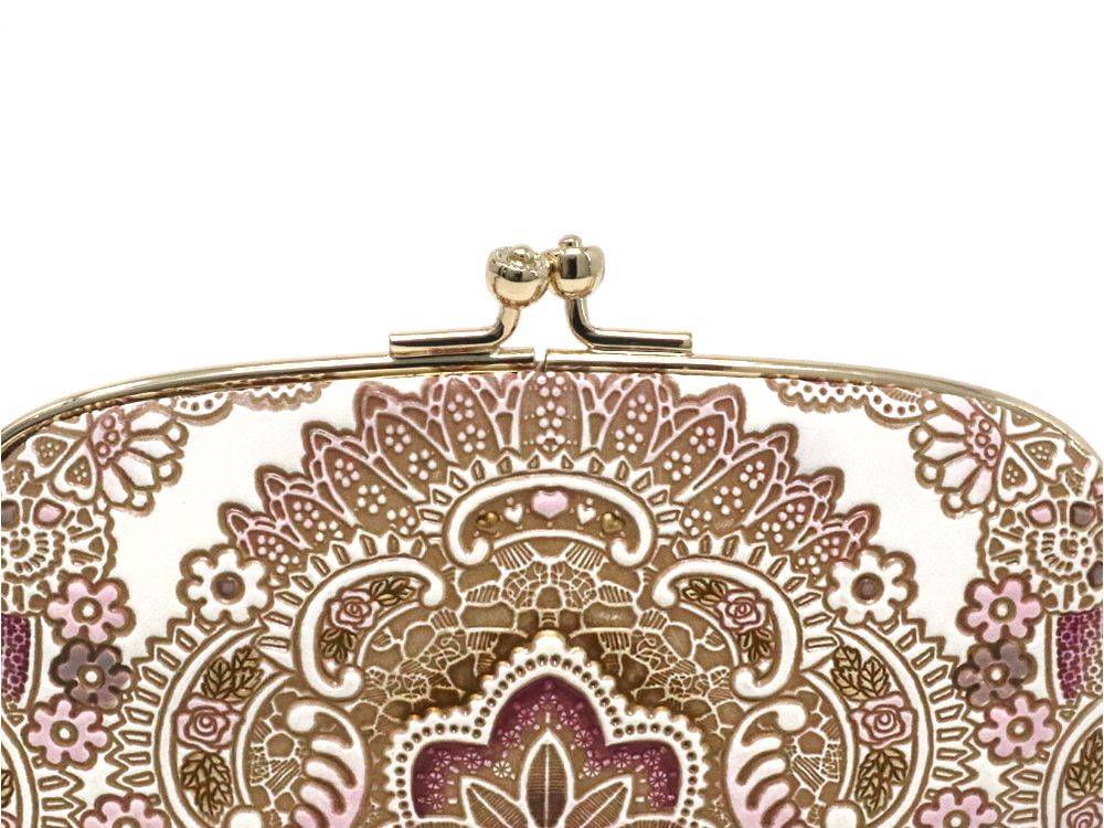 Antique Lace (Pink) GAMAGUCHI Small Clasp Purse