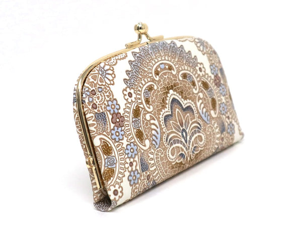Antique Lace (Blue) GAMAGUCHI Small Clasp Purse