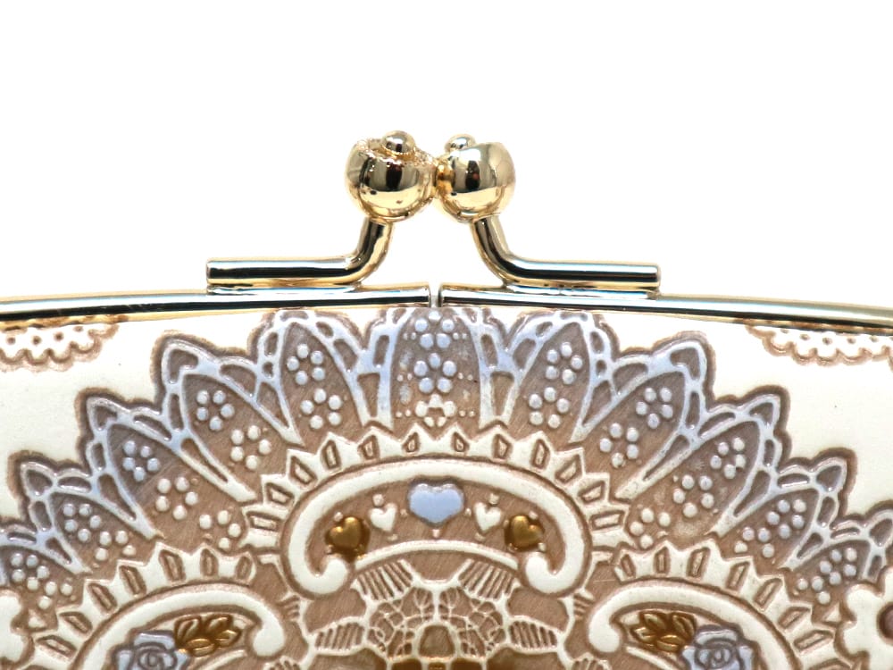 Antique Lace (Blue) GAMAGUCHI Small Clasp Purse