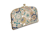 Spring Bloom (Blue) GAMAGUCHI Small Clasp Purse