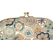 Spring Bloom (Blue) GAMAGUCHI Small Clasp Purse