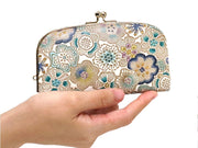 Spring Bloom (Blue) GAMAGUCHI Small Clasp Purse