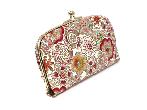 Spring Bloom (Red) GAMAGUCHI Small Clasp Purse