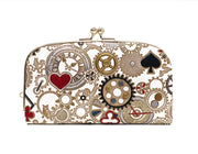 Gears Of Time (Red-Black) GAMAGUCHI Small Clasp Purse