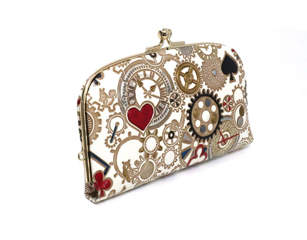 Gears Of Time (Red-Black) GAMAGUCHI Small Clasp Purse