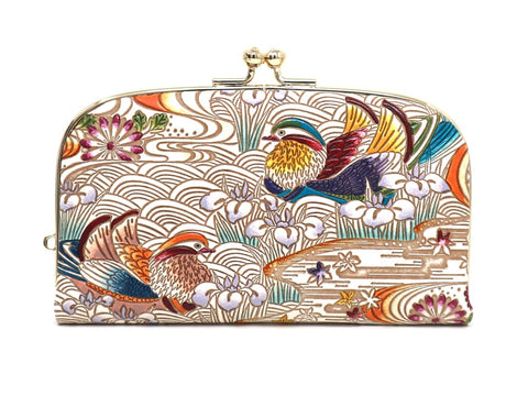 OSHIDORI - Mandarin Ducks GAMAGUCHI Small Clasp Purse