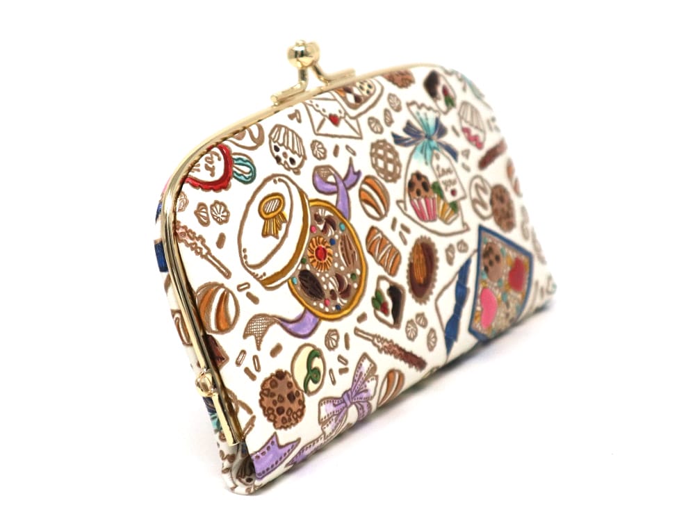 Chocolate GAMAGUCHI Small Clasp Purse