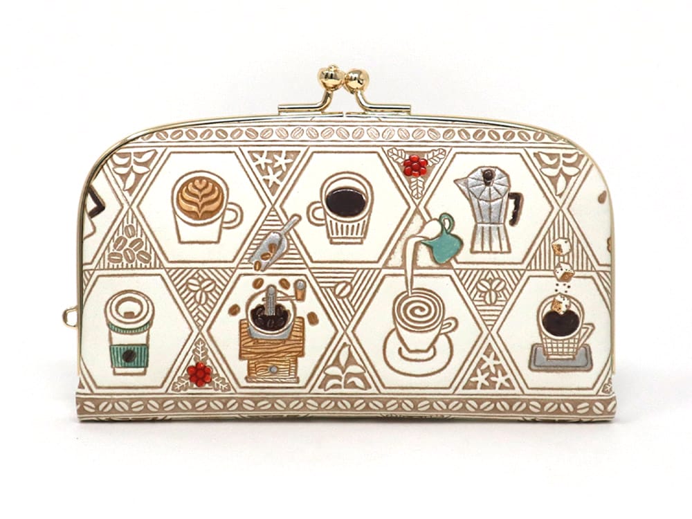 Coffee GAMAGUCHI Small Clasp Purse