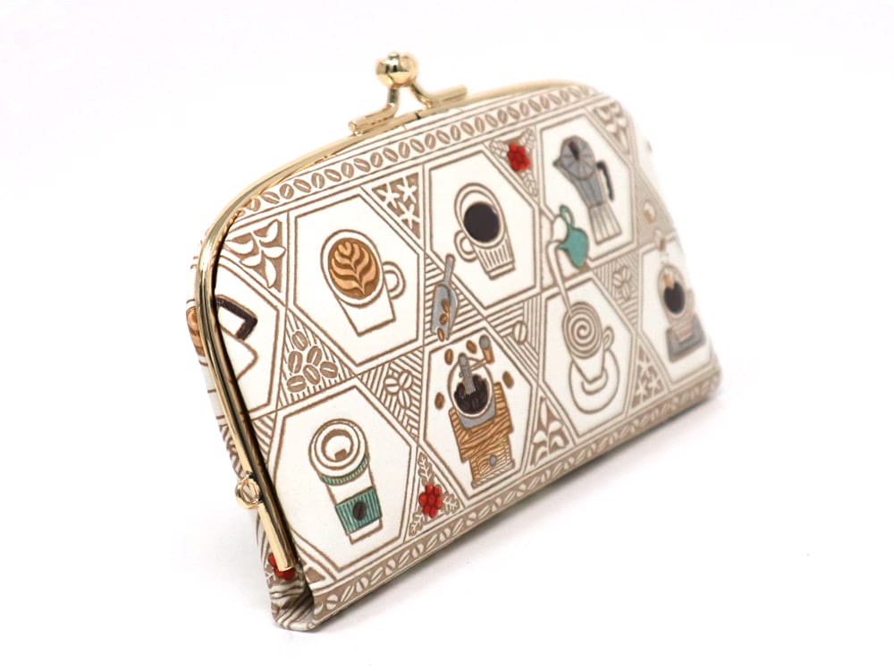 Coffee GAMAGUCHI Small Clasp Purse