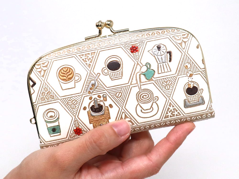 Coffee GAMAGUCHI Small Clasp Purse