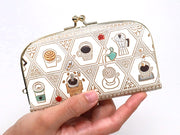 Coffee GAMAGUCHI Small Clasp Purse