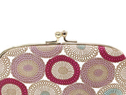 Umbrella Chrysanthemums (Peach Blossom) GAMAGUCHI Small Clasp Purse