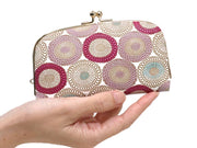 Umbrella Chrysanthemums (Peach Blossom) GAMAGUCHI Small Clasp Purse