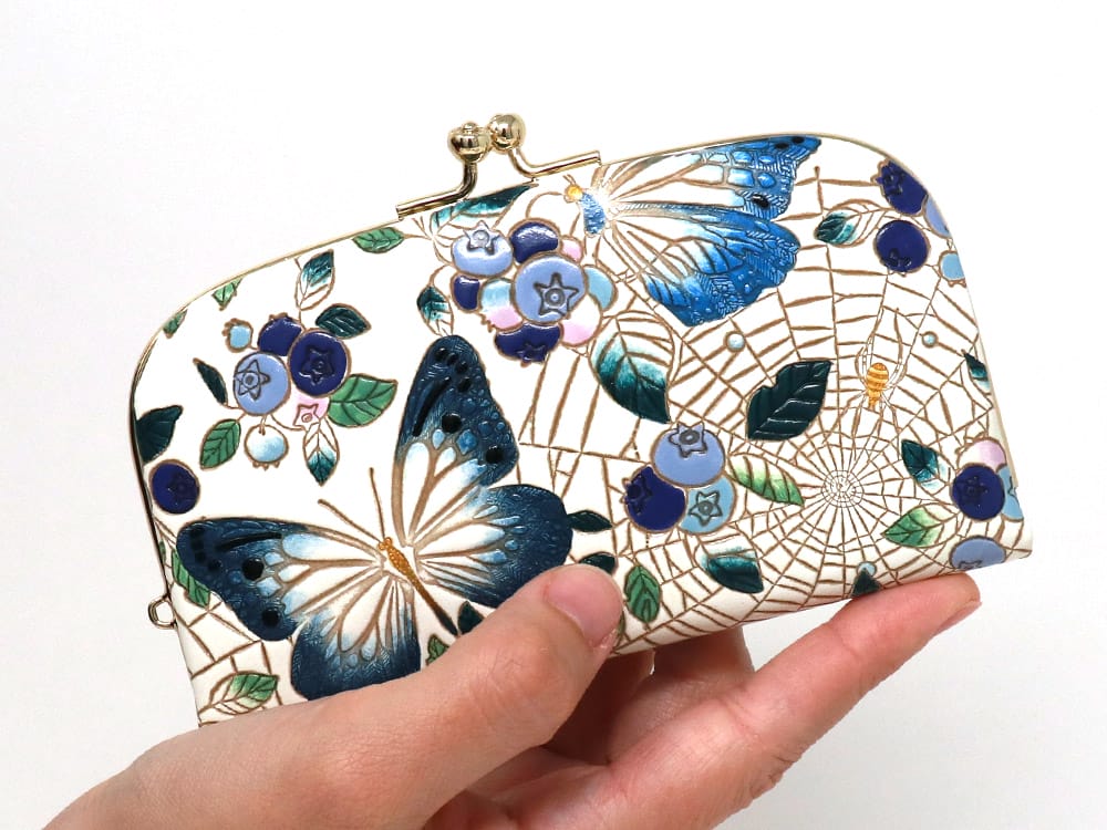 Blueberry (Navy) GAMAGUCHI Small Clasp Purse