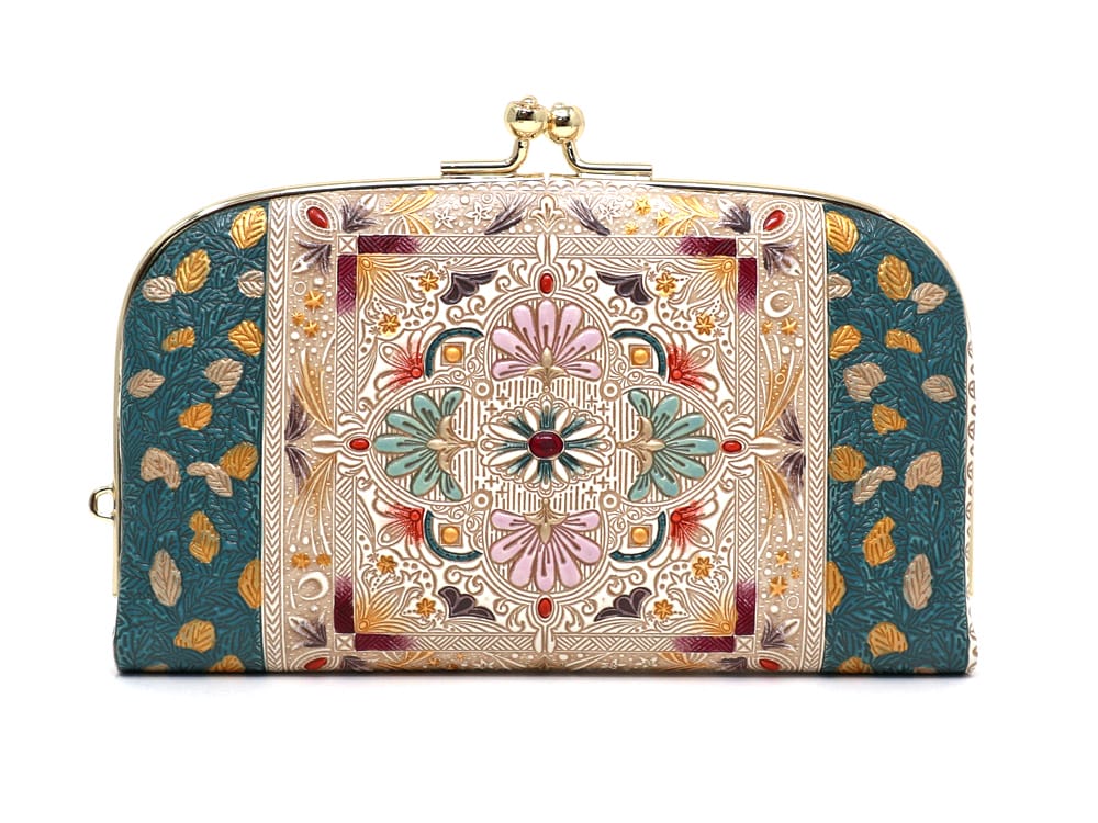 Golden Tapestry GAMAGUCHI Small Clasp Purse