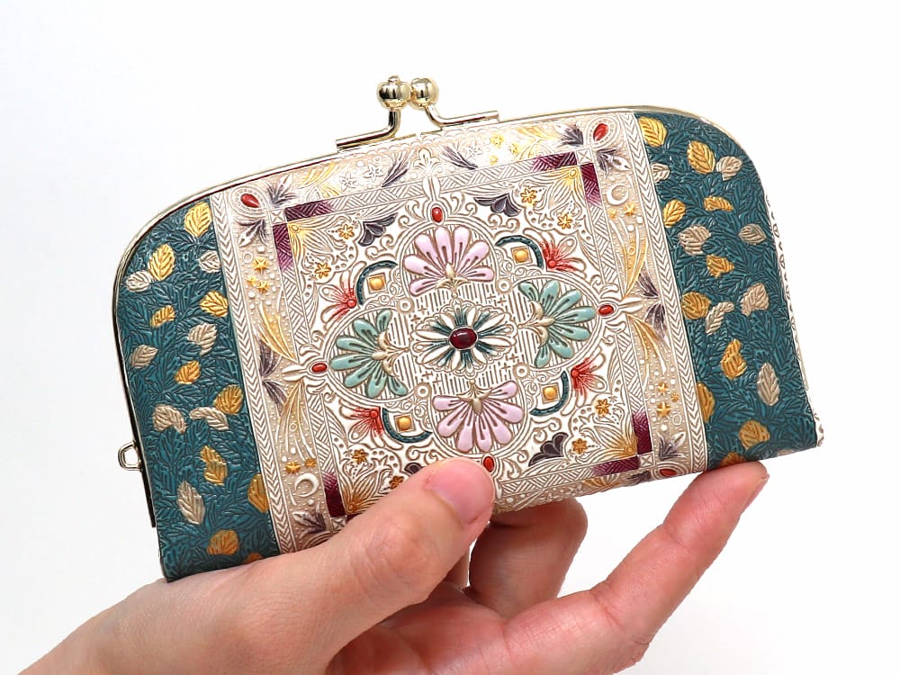 Golden Tapestry GAMAGUCHI Small Clasp Purse