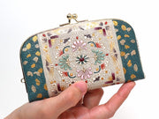 Golden Tapestry GAMAGUCHI Small Clasp Purse