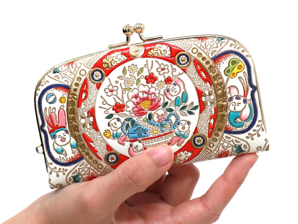 KARAKO - Chinese Dolls GAMAGUCHI Small Clasp Purse