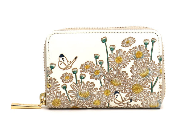 Marguerites Zippered Coin Purse