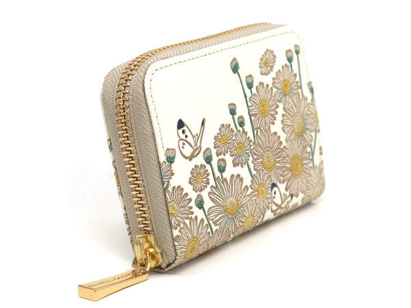 Marguerites Zippered Coin Purse