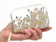 Marguerites Zippered Coin Purse