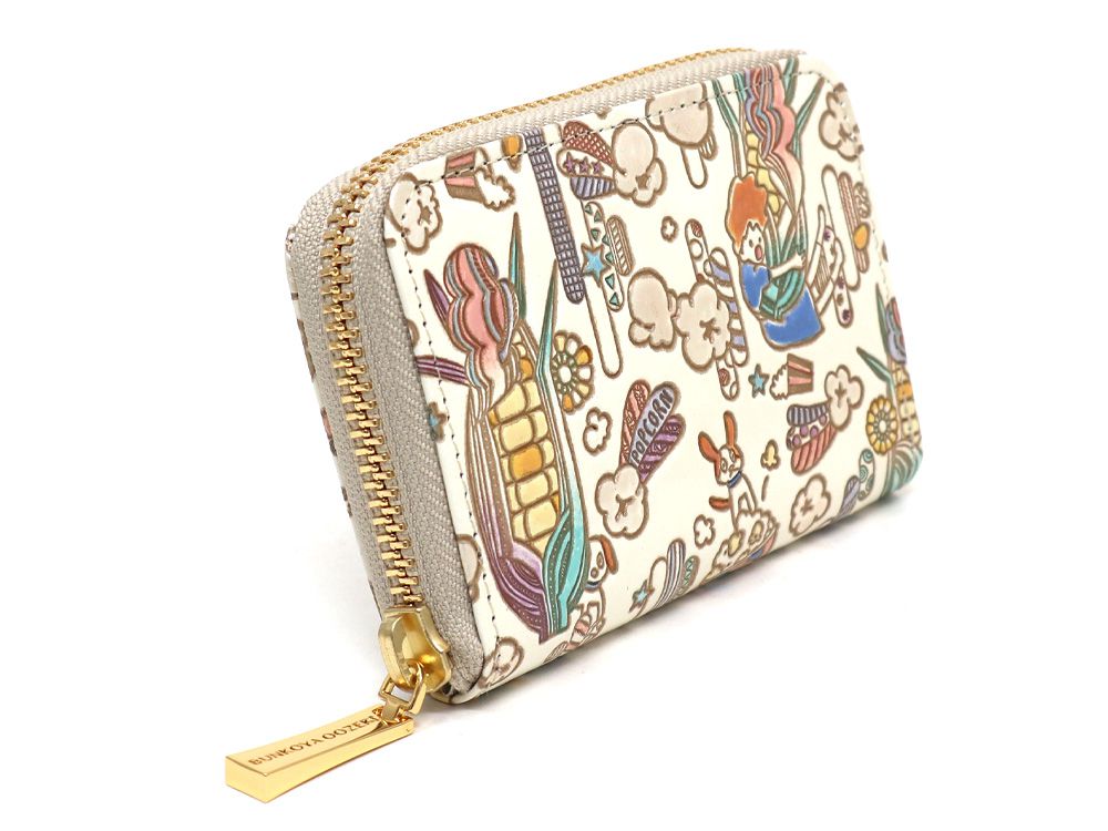 Popcorn Girl (Pastel colors) Zippered Coin Purse