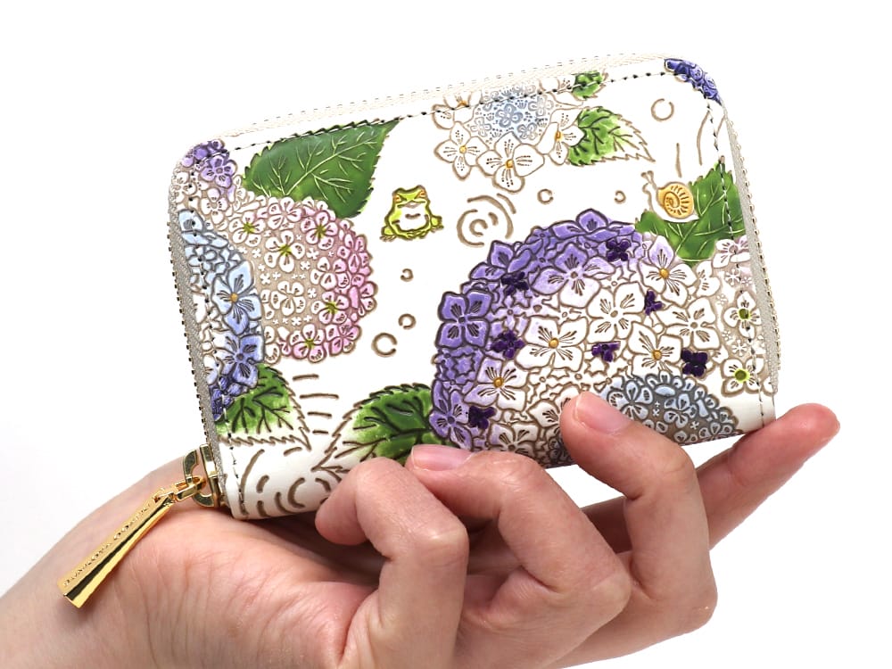 Hydrangeas Zippered Coin Purse