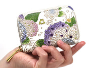 Hydrangeas Zippered Coin Purse