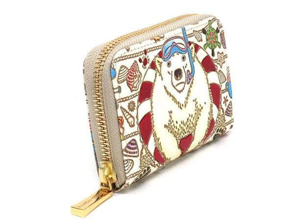 Seaside Bear Zippered Coin Purse