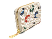 Carps leaping the waterfall  Zippered Coin Purse