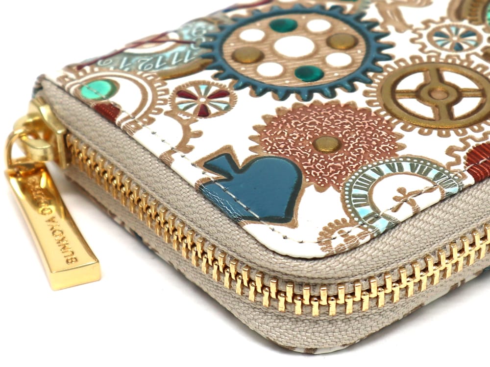 Gears Of Time (Blue-Green) Zippered Coin Purse
