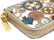 Gears Of Time (Blue-Green) Zippered Coin Purse