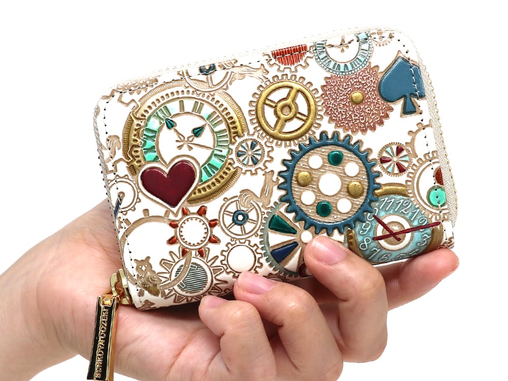 Gears Of Time (Blue-Green) Zippered Coin Purse