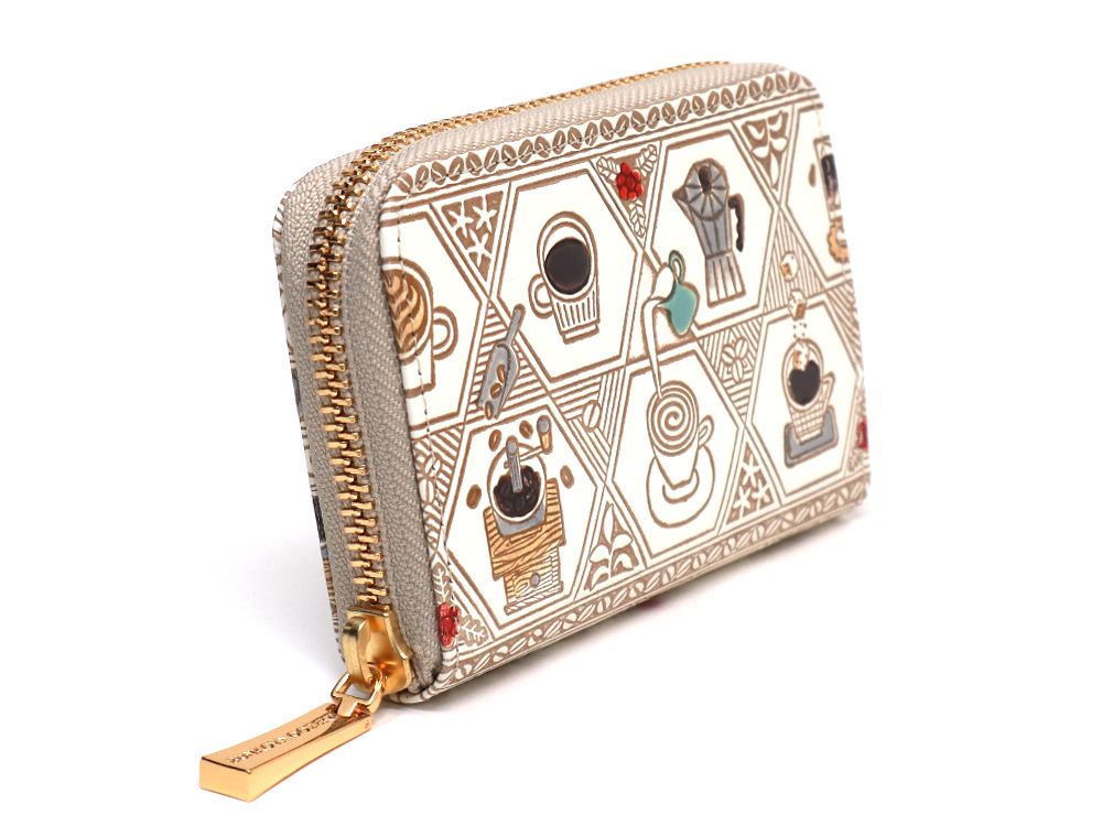 Coffee Zippered Coin Purse