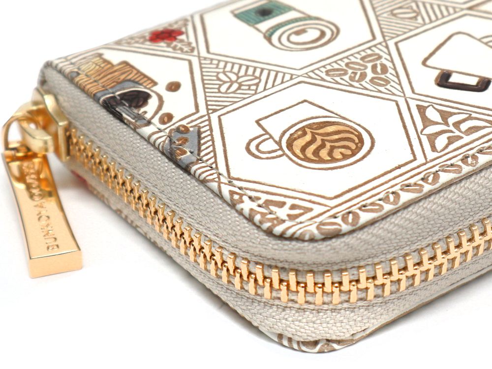 Coffee Zippered Coin Purse