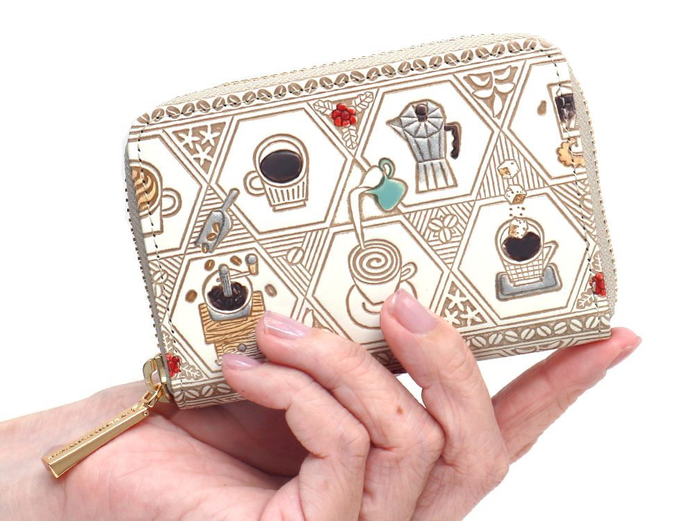 Coffee Zippered Coin Purse