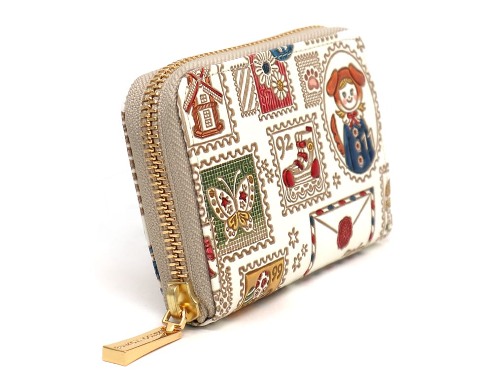 Stamps Zippered Coin Purse