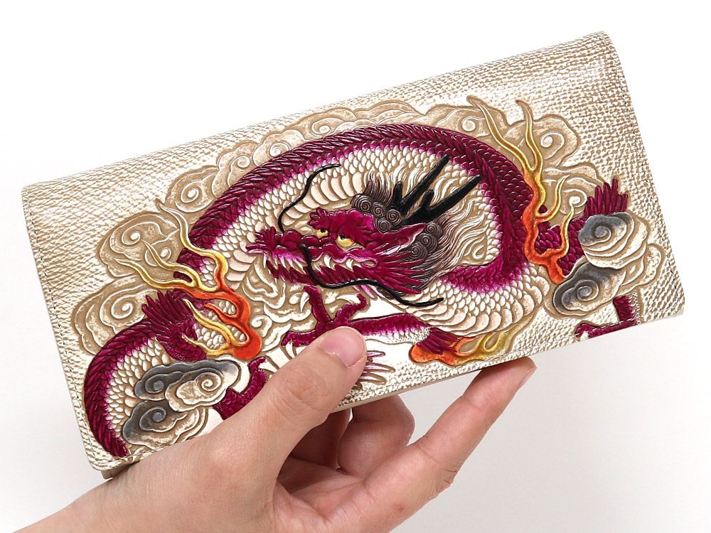 Dragon God (Wine) Long Wallet