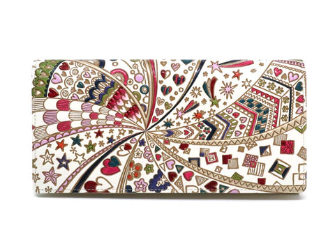 Glossy Hearts Long Wallet